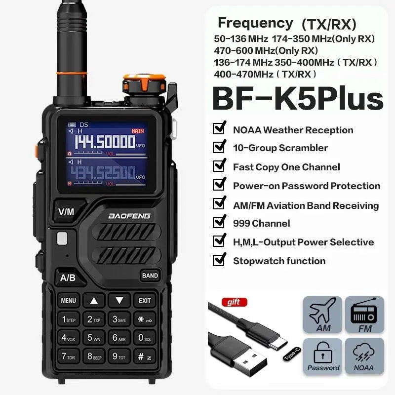 Radio Émetteur Récepteur amateur Baofeng K5PLUS - Univers Talkie