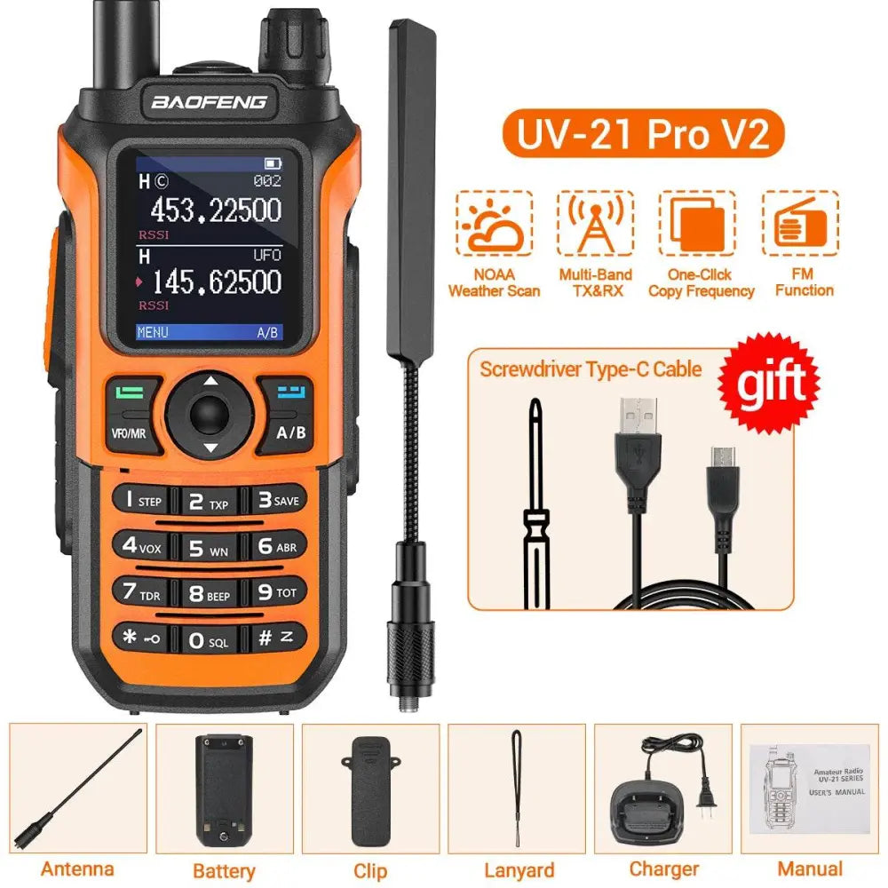 Talkie Walkie longue portée montagne Baofeng UV 21 Pro - Unviers Talkie