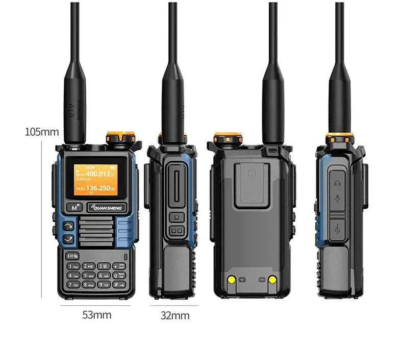 Radio Émetteur Récepteur VHF/UHF longue portée Quansheng UV-K6 - Unviers Talkie