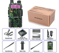 Kit Talkie Walkie Baofeng UV-5R Camouflage Chasse - Unviers Talkie
