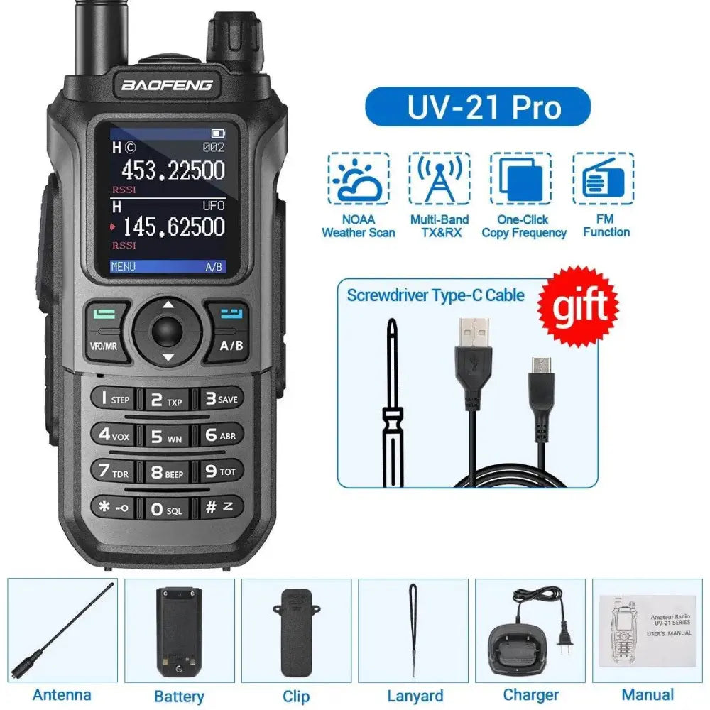 Talkie Walkie longue portée montagne Baofeng UV 21 Pro - Unviers Talkie